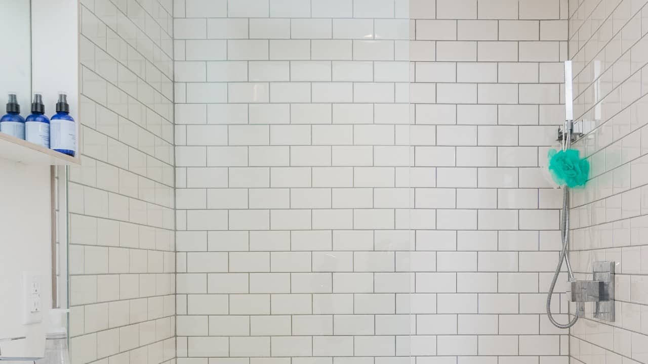 tile shower enclosure