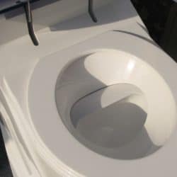 Toilet with no water