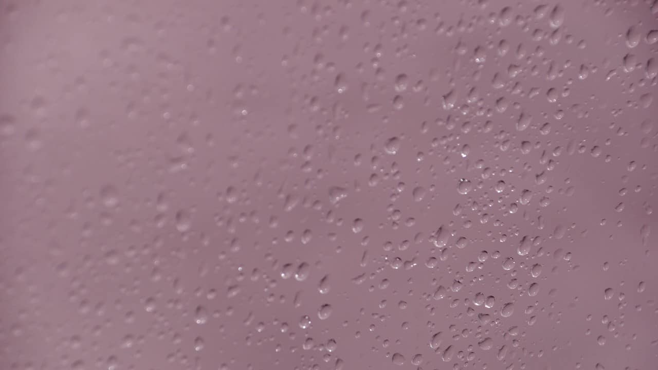 Condensation on a bathroom window