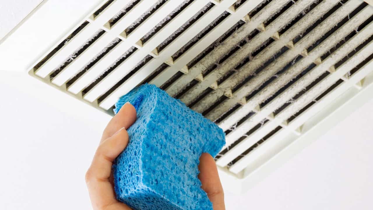 Hot to clean a bathroom exhaust fan