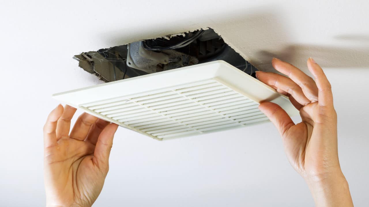 How to remove a bathroom exhaust fan